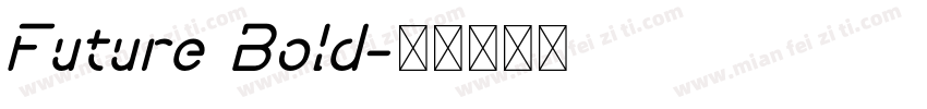 Future Bold字体转换